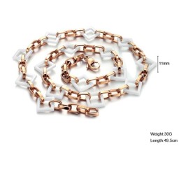 De Koningin Van De Kwaliteit Vierkante Wolfraam Keramische Ketting