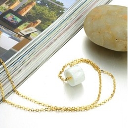 Vrouwelijke Witte Wolfraam Keramische Ketting Van Superieure Kwaliteit