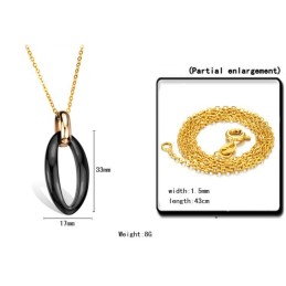 Gebruiksvriendelijke Vrouwelijke Wolfraam Keramische Ketting