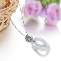 Hoogwaardige Vrouwelijke O-Lettertype Wolfraam Keramische Ketting
