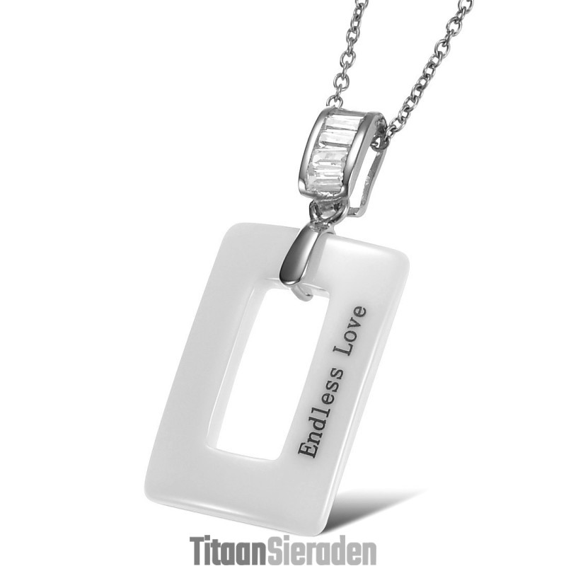 Hoogwaardige Vrouwelijke, Beknopte Wolfraam Keramische Ketting