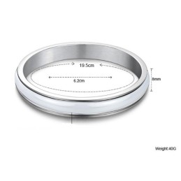 Betrouwbare Reputatie Mannelijke Witte Wolfraam Keramische Armband