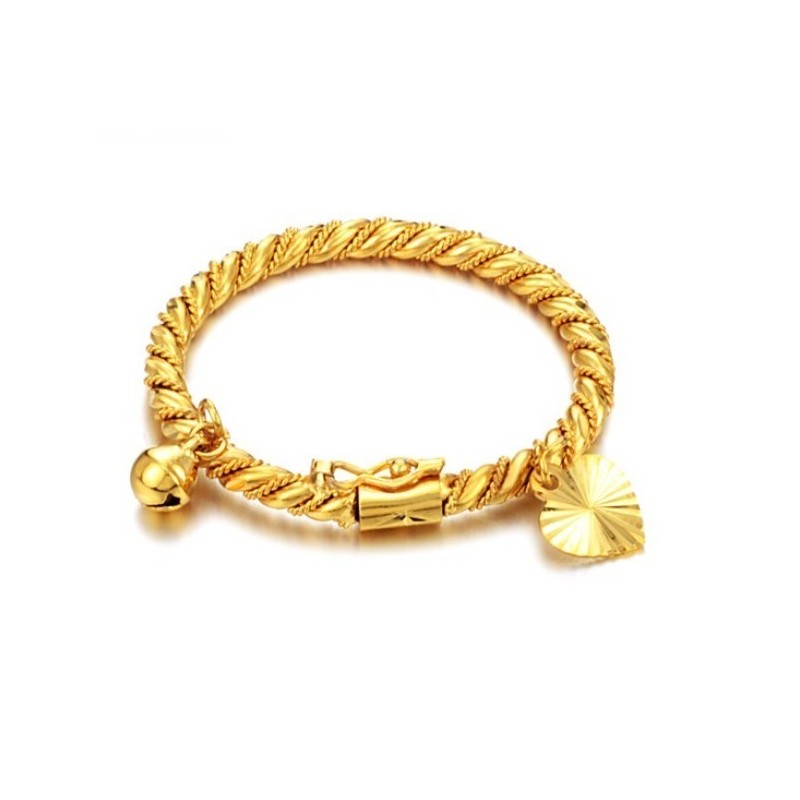 Goed Verkopende Over De Hele Wereld Kinder 18K Vergulde Armband Met Bel Goed Verkopende Over De Hele Wereld Kinder 18K Vergulde Armband Met Bel