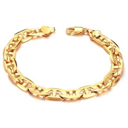 Brede Variëteiten Mannelijke G-Lettertype 18K Vergulde Armband