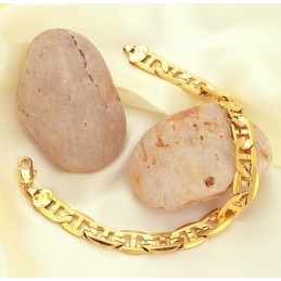 Brede Variëteiten Mannelijke G-Lettertype 18K Vergulde Armband