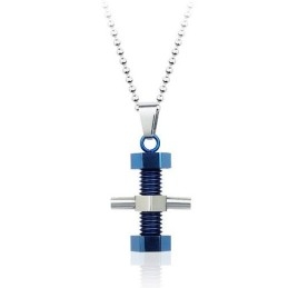 Klassieke Heren Titanium Hanger In De Vorm Van Een Schroef - Gratis Ketting