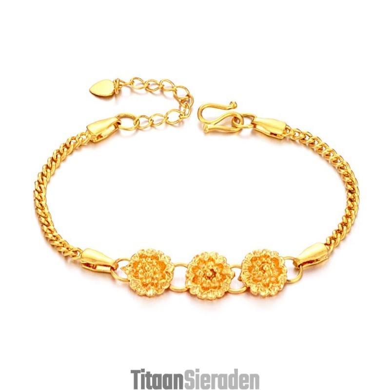 Stabiele Kwaliteit Vrouwelijke Bloemvormige 18K Vergulde Armband Stabiele Kwaliteit Vrouwelijke Bloemvormige 18K Vergulde Armband