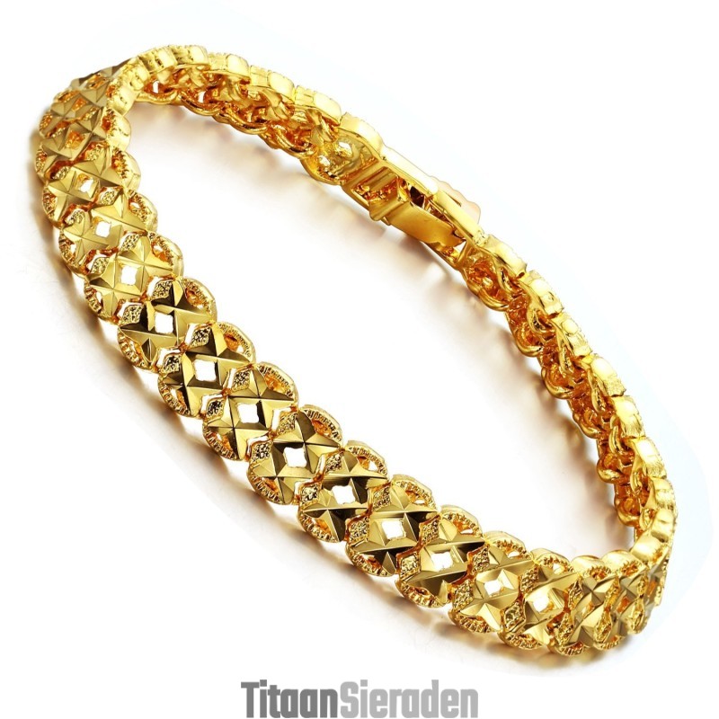 Dames Holle Armband Van 18 Karaat Goud Van Superieure Kwaliteit Dames Holle Armband Van 18 Karaat Goud Van Superieure Kwaliteit
