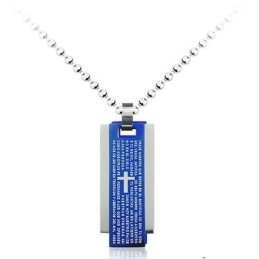 Populaire Titanium Hanger Met Drie Kaarten Voor Heren - Gratis Ketting