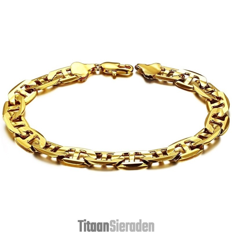 Hoogwaardige Damesarmband Van 18 Karaat Verguld Goud Hoogwaardige Damesarmband Van 18 Karaat Verguld Goud