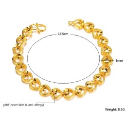 Hoogwaardige Damesarmband Van 18 Karaat Verguld Goud