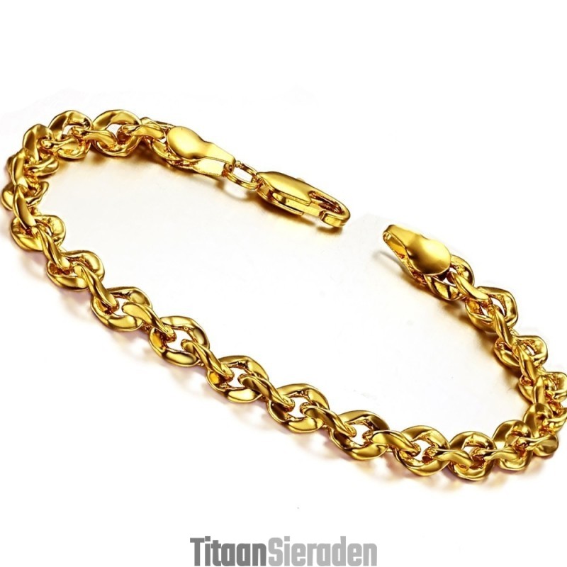 Duurzame, 18K Vergulde Armband Voor Dames