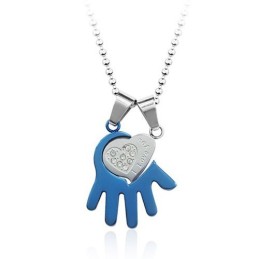 Prachtige Titanium Hanger In Palmvorm Voor Heren - Gratis Ketting
