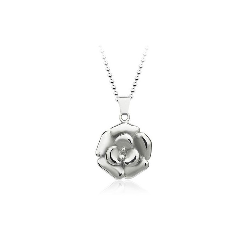 Prachtige Titanium Hanger In De Vorm Van Een Roos Voor Heren - Gratis Ketting Prachtige Titanium Hanger In De Vorm Van Een Roos Voor Heren - Gratis Ketting