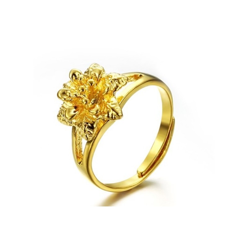 Brede Variaties Dames Klassieke 18K Vergulde Ring Brede Variaties Dames Klassieke 18K Vergulde Ring