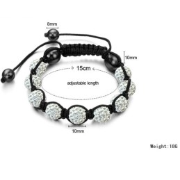 Kwaliteit En Kwantiteit Gegarandeerde Vrouwelijke Bolvormige Kristallen Armband