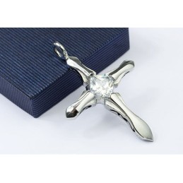 Stijlvolle Titanium Kruishanger Voor Heren - Gratis Ketting