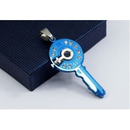 Prachtige Titanium Hanger In De Vorm Van Een Sleutel - Gratis Ketting