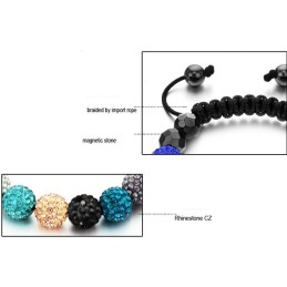 Gemakkelijk Te Gebruiken Vrouwelijke Bolvormige Kristallen Armband
