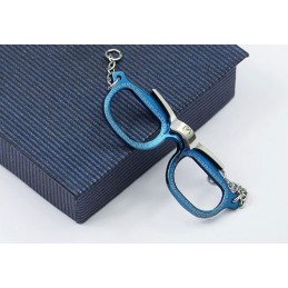 Populaire Titanium Hanger In De Vorm Van Een Bril Voor Heren - Gratis Ketting