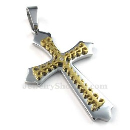 Gouden Titanium Kruishanger Ketting (Gratis Ketting)
