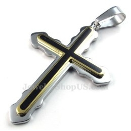 Ketting Met Twee Titanium Kruishangers (Gratis Ketting)