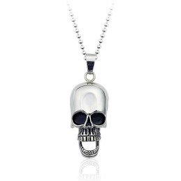 Nieuwe Stijl Heren Schedel Titanium Hanger - Gratis Ketting