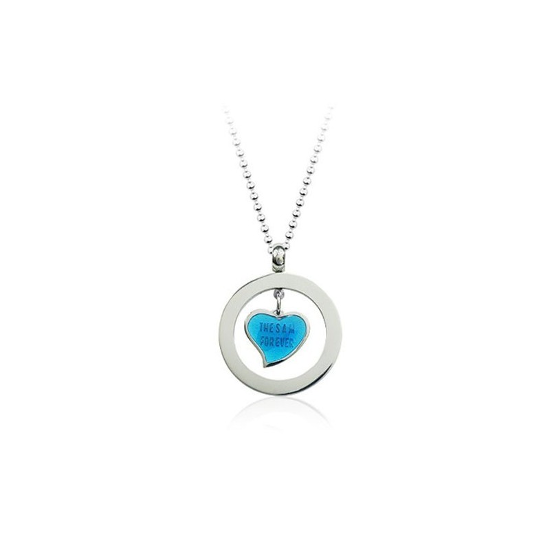 Mode Liefdeshart Titanium Hanger - Gratis Ketting Mode Liefdeshart Titanium Hanger - Gratis Ketting
