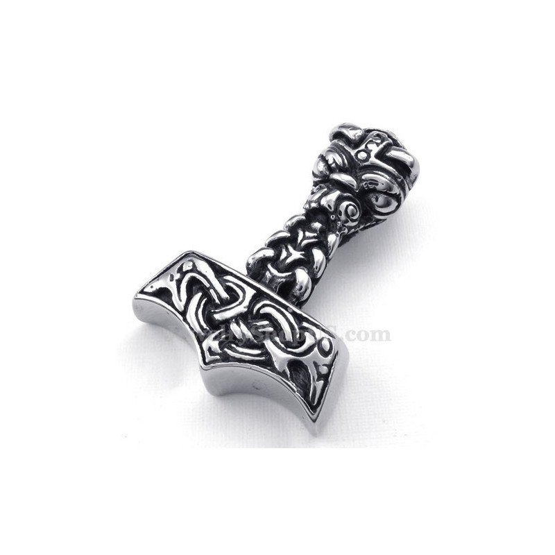 Titanium Thor'S Hammer Hanger Ketting (Gratis Ketting) Titanium Thor'S Hammer Hanger Ketting (Gratis Ketting)
