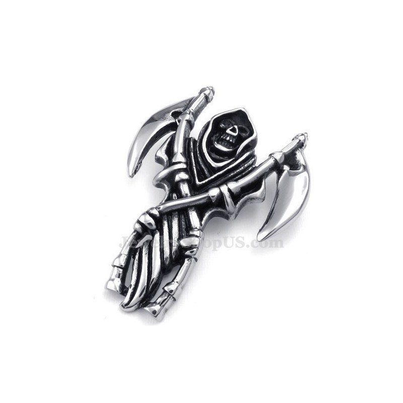 Titanium Grim Reaper Hanger Ketting (Gratis Ketting)