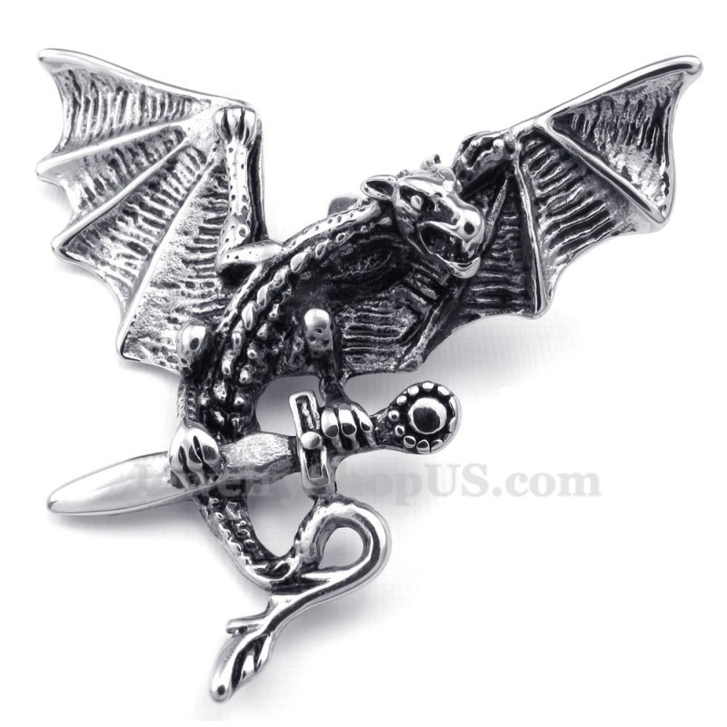 Prachtige Titanium Pterosauriër Hanger Ketting (Gratis Ketting) Prachtige Titanium Pterosauriër Hanger Ketting (Gratis Ketting)