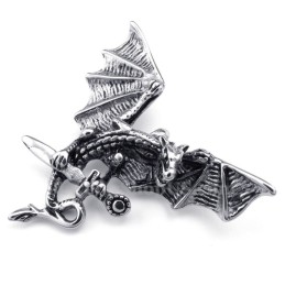 Prachtige Titanium Pterosauriër Hanger Ketting (Gratis Ketting)