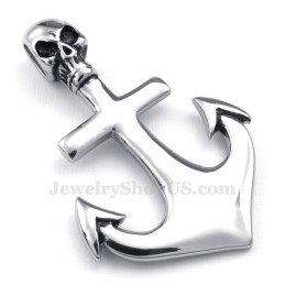 Titanium Schedel Anker Hanger Ketting (Gratis Ketting)