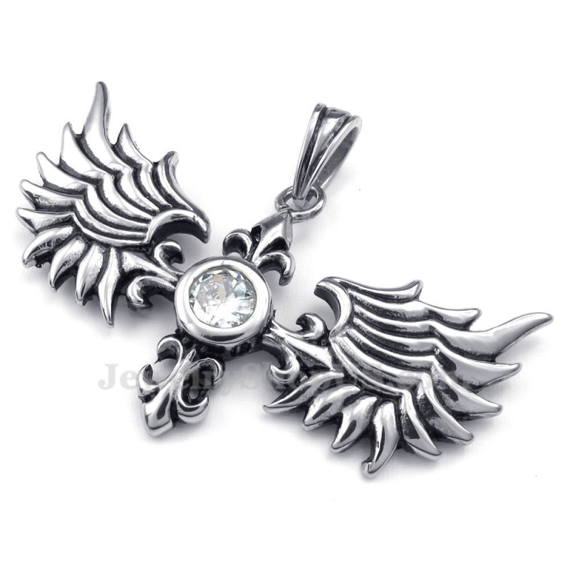 Titanium Vleugels Hanger Ketting (Gratis Ketting) Titanium Vleugels Hanger Ketting (Gratis Ketting)