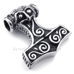 Thor'S Hammer Titanium Hanger Ketting (Gratis Ketting)