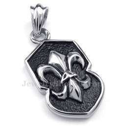 Titanium Kruishanger Met Bloem (Gratis Ketting)