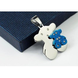 Lievelingsblauwe En Zilveren Tous Titanium Hanger - Gratis Ketting