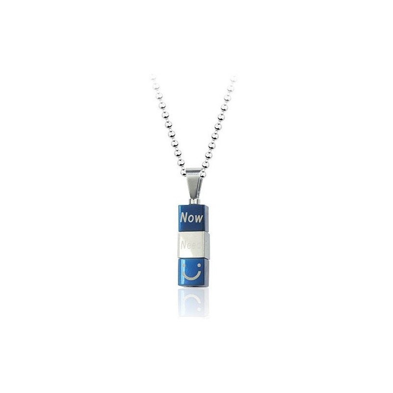 Mode Draaibare Titanium Hanger - Gratis Ketting