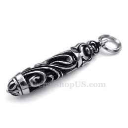 Titanium Cilinder- En Kolomhangerketting (Gratis Ketting)