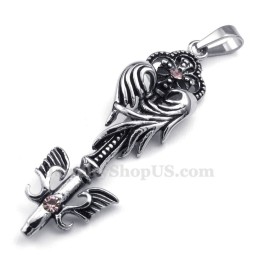 Titanium Scepter Hanger Ketting (Gratis Ketting)