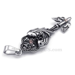 Titanium Scepter Hanger Ketting (Gratis Ketting)