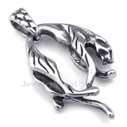 Titanium Leeuwenhanger Ketting (Gratis Ketting)