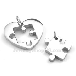 Titanium Koppels Teken En Symbool Hanger Ketting (Gratis Ketting) (Één Paar)