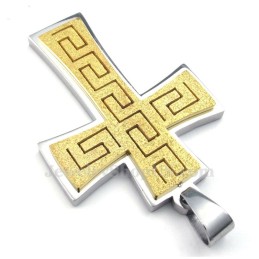 Titanium Kruishanger Ketting (Gratis Ketting)