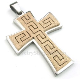 Titanium Kruishanger Ketting (Gratis Ketting)