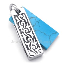 Titanium Groene Stenen Hanger Ketting (Gratis Ketting)