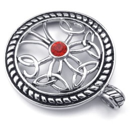 Titanium Keltische Knoop Hanger Ketting (Gratis Ketting)
