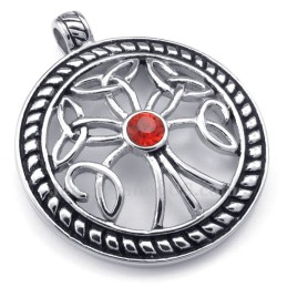 Titanium Keltische Knoop Hanger Ketting (Gratis Ketting)