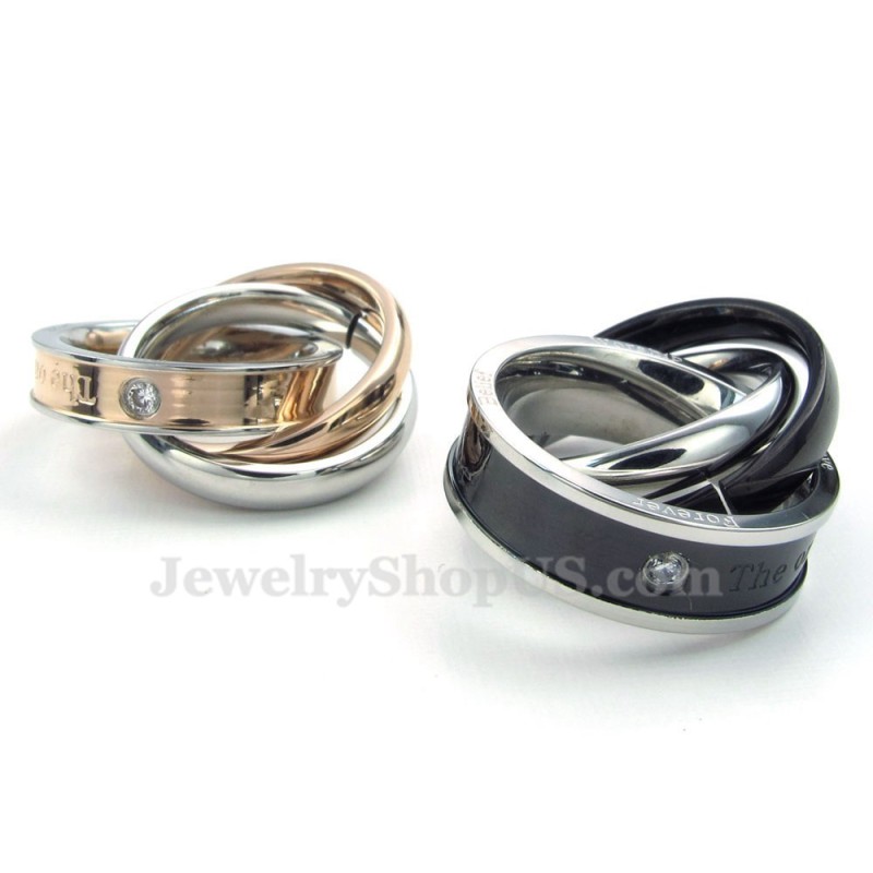 Titanium Koppels In Elkaar Grijpende Cirkels Hanger Ketting (Gratis Ketting) (Één Paar) Titanium Koppels In Elkaar Grijpende Cirkels Hanger Ketting (Gratis Ketting) (Één Paar)