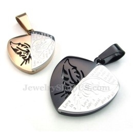Titanium Vlinderhanger Voor Koppels (Gratis Ketting) (Één Paar)